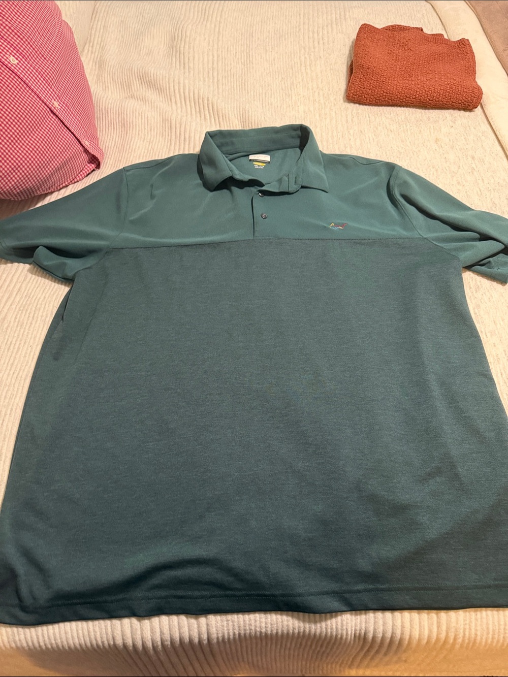 Greg Norman Men's Green Polo Shirt